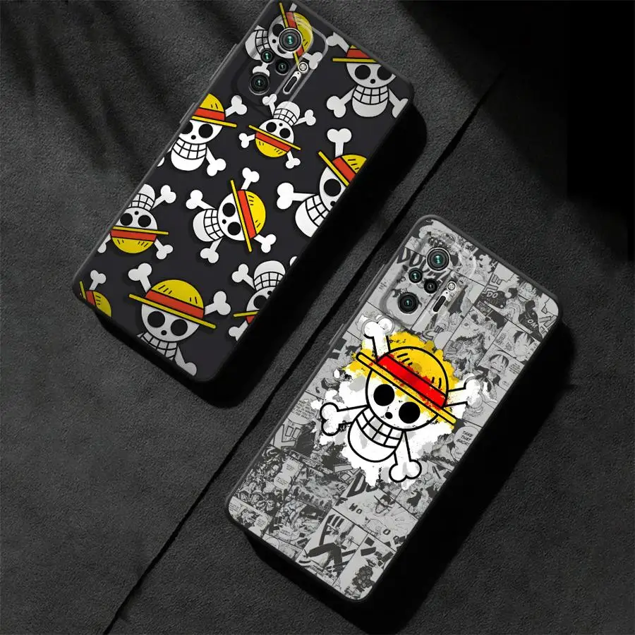 Black Soft Phone Cover with Cool One Piece Logo Design