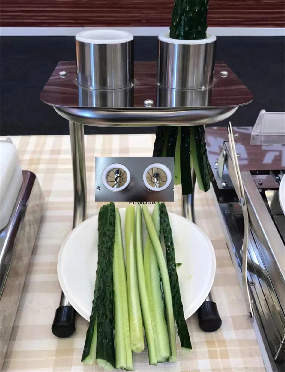 Manual Cucumber Strip Cutter Machine 304 stainless steel Eggplant slicer Carrot Strip Cutter for Sushi Shop