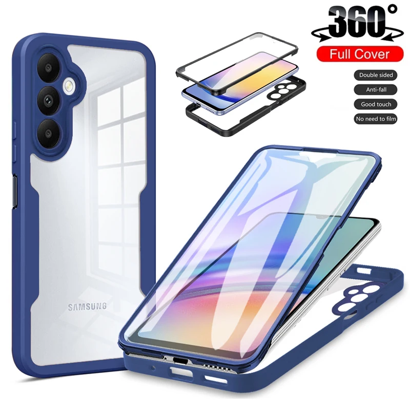 360 Full Screen Protector Hard PC Cover - Clear Shockproof Case