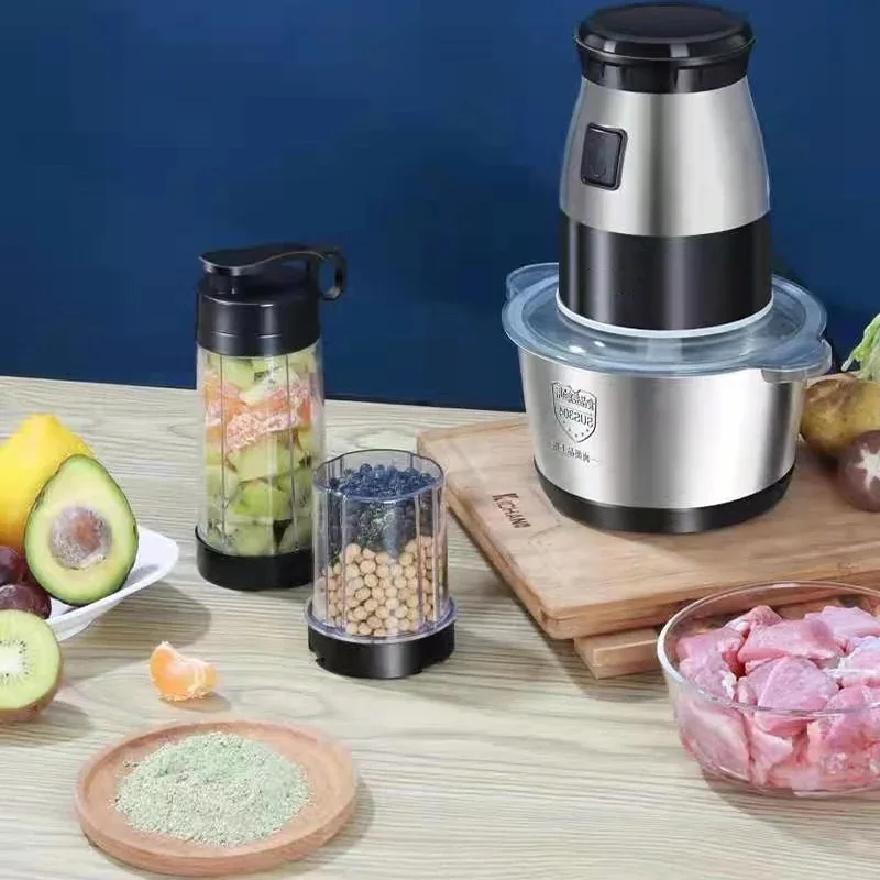 3 in 1 multi-functional mixer Meat food processing shredder Portable juicer Suitable for meat, vegetables, fruits and nuts 5