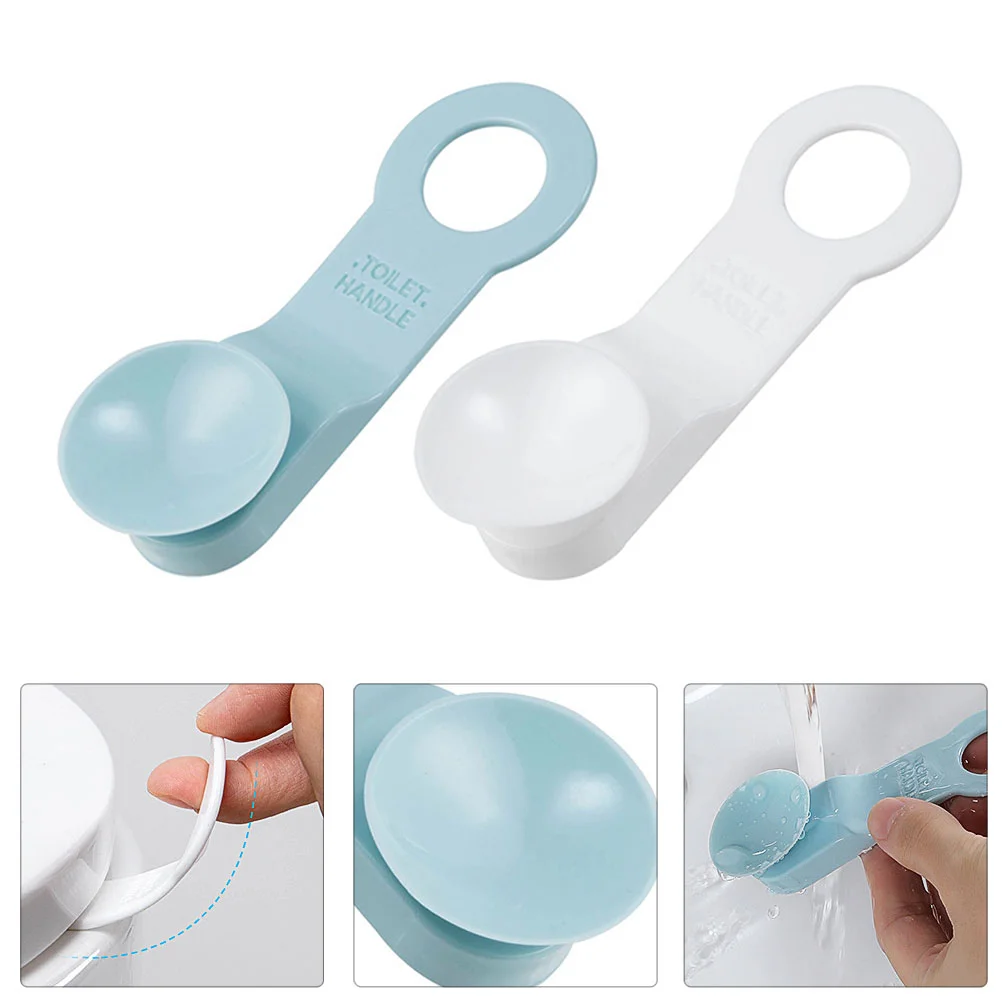 

8 Pcs Toilet Caps Seats Lid Lifter Bathroom Handle Lifer Anti-touching Creative Cover