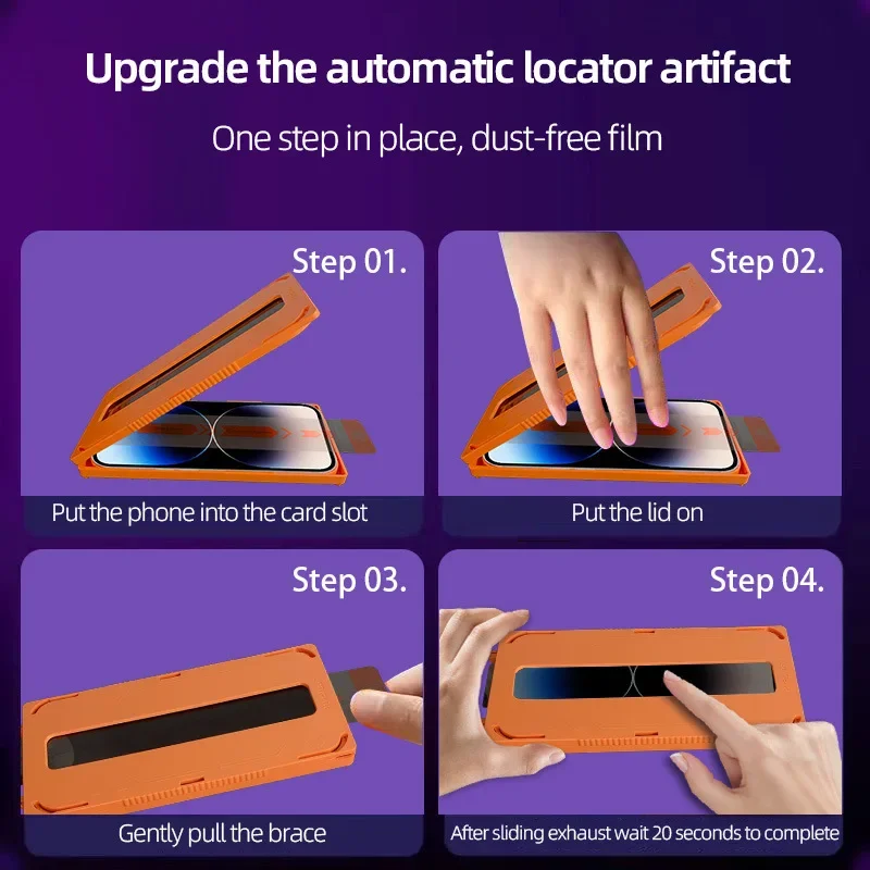 Screen Protector For iPhone 17 Pro Max Air 17Pro Anti-shatter Tempered Glass Films Dust free Auto Installation For iPhone17 17pm