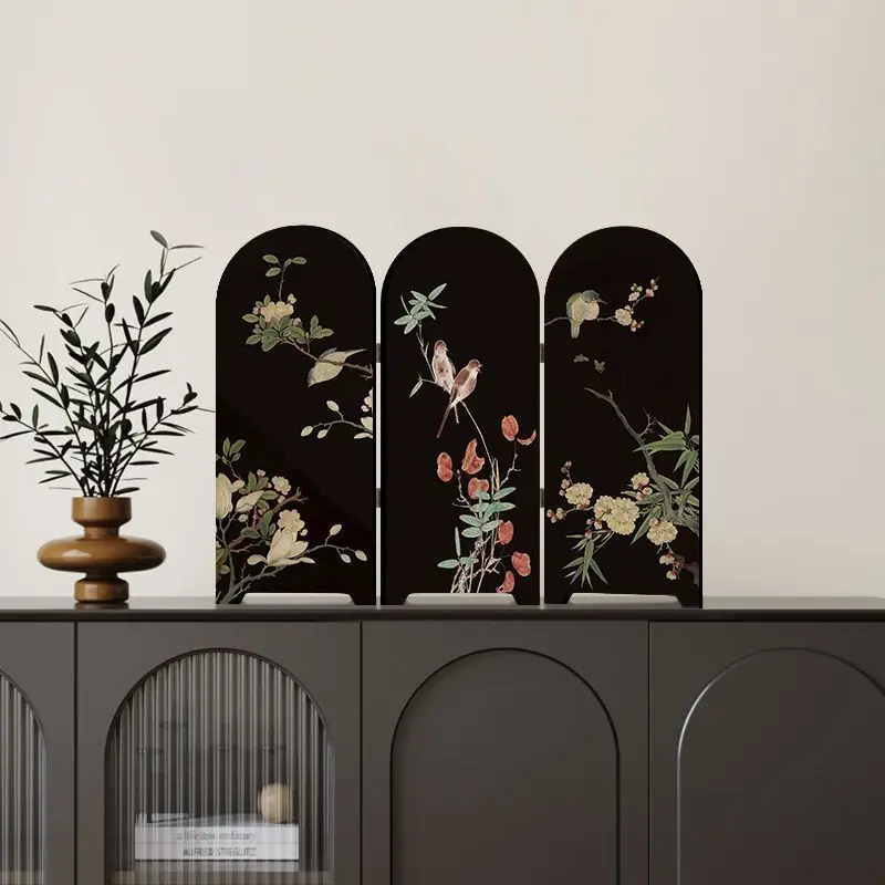 Qiaolin Desktop Screen Decoration Chinese Style Tea Room Dining Cabinet Table Layout Painting Ancient Style Decor Home Ornament