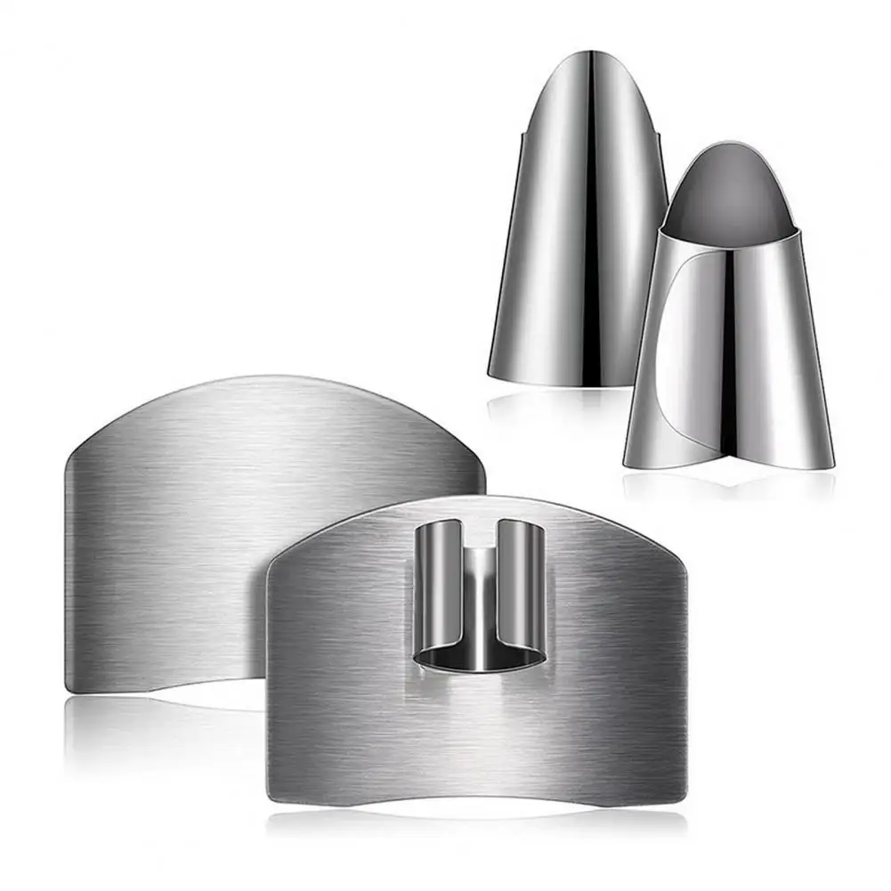 Finger Protector for Kitchen Durable Finger Guard Stainless Steel Guards for Safe Slicing Dicing Adjustable Left