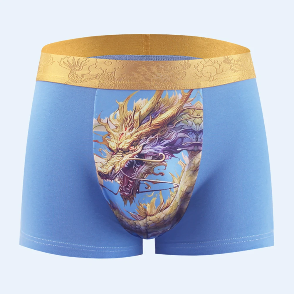 

Fashion Men's Cotton Printed Boxers Shorts Underwear Soft U-convex Pouch Boxer Brief Man Panties Lingerie Underpants