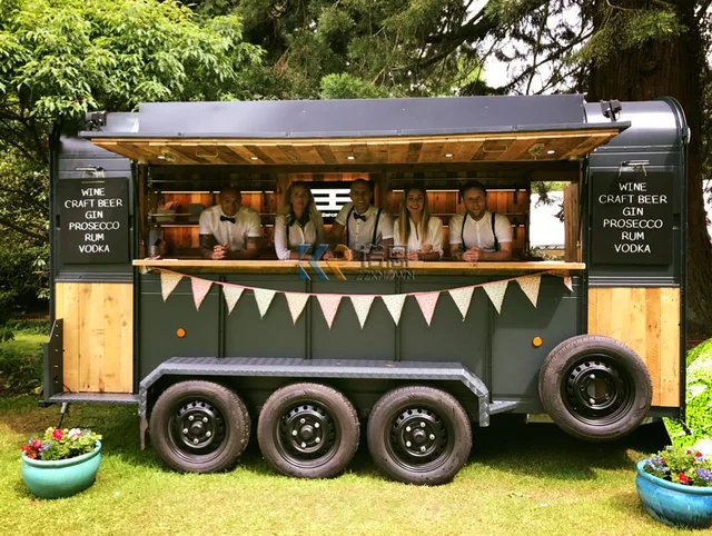 Custom Vintage Bar Box Conversion Horse Trailer