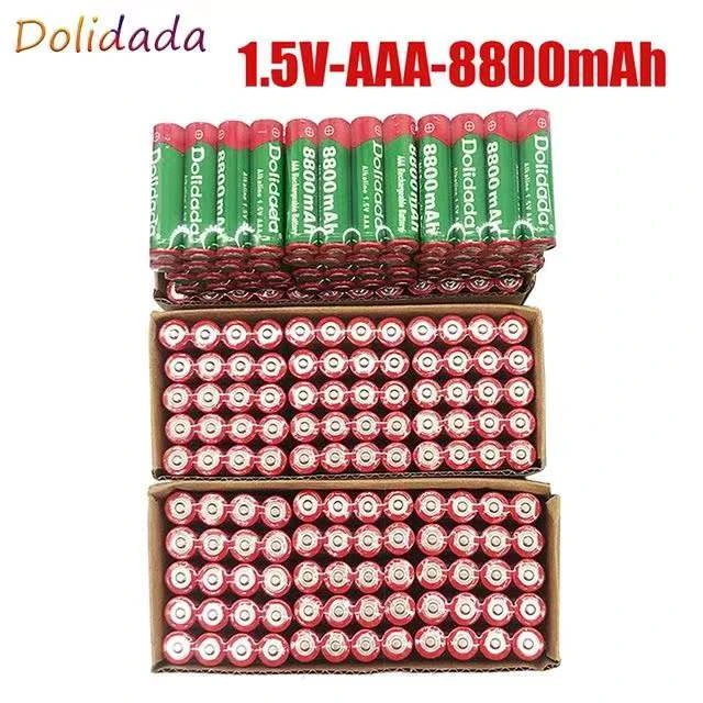 Rechargeable AAA Batteries AAA 1.5V 8800mAh Solar Light Torch Powerful  Battery