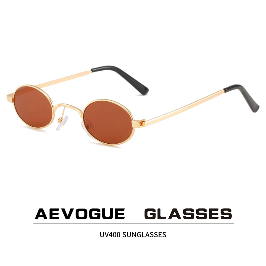 

AEVOGUE Sunglasses Women Spectacles Glasses Eyewear Accessories Women PC Fashion Oval Metal Punk AE1396