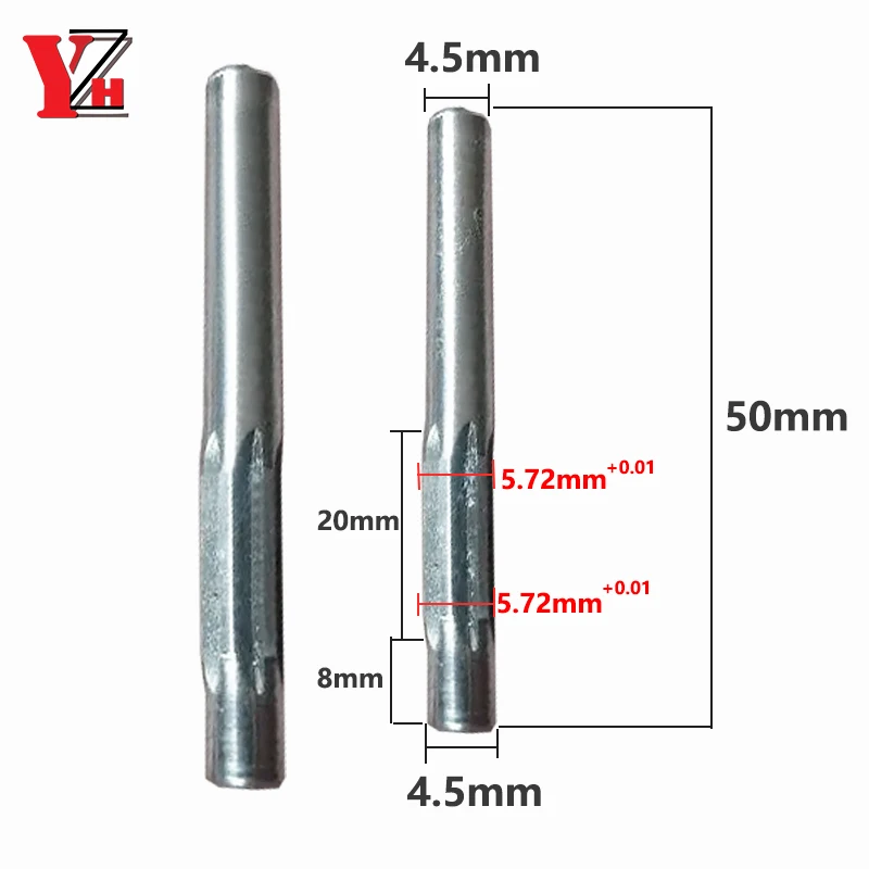 Guided reamer used for drilling holes HRC55