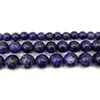 Fine Natural Round Gemstone Beads  Purple Charoite For Jewelry Making DIY Women's Bracelet Necklace Charms 6/8/10MM 15'' 2