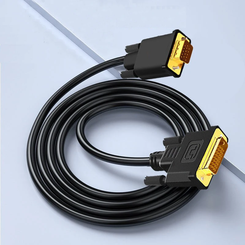 DVI zu VGA Konvertieren Kabel 24 + 1 DVI zu VGA Stecker Adapter Verlängern Draht Desktop-Computer Laptop PC Verbinden Projektor HD Monitor Linie – Detail 1