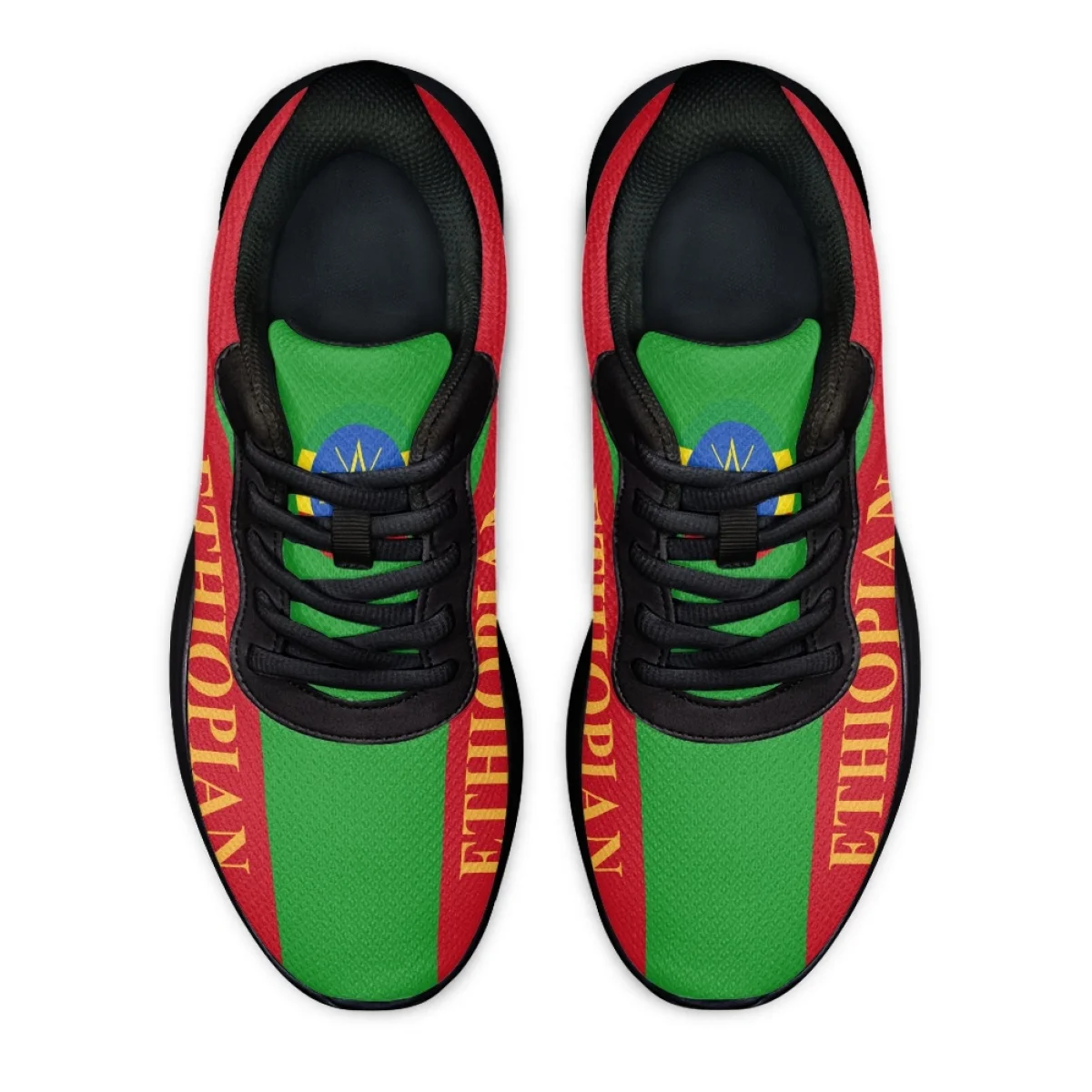 New Ethiopia Country Flag Pattern Women's Cozy Outdoor Running Shoes Lightweight Breathable Walking Shoe Suitable travel sports