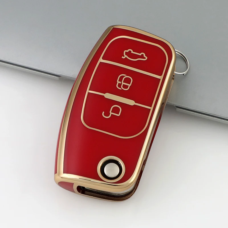 Premium Car Key Case Cover for Ford Vehicles