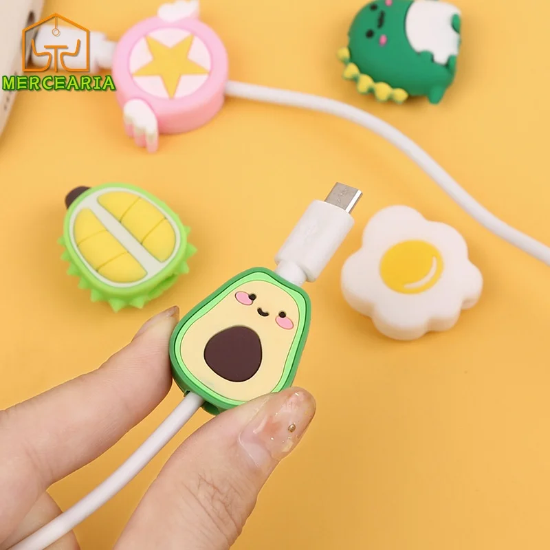 Desenhos Animados Linha De Fone De Ouvido Cabo De Dados De Animais, 1 Conjunto De Pc