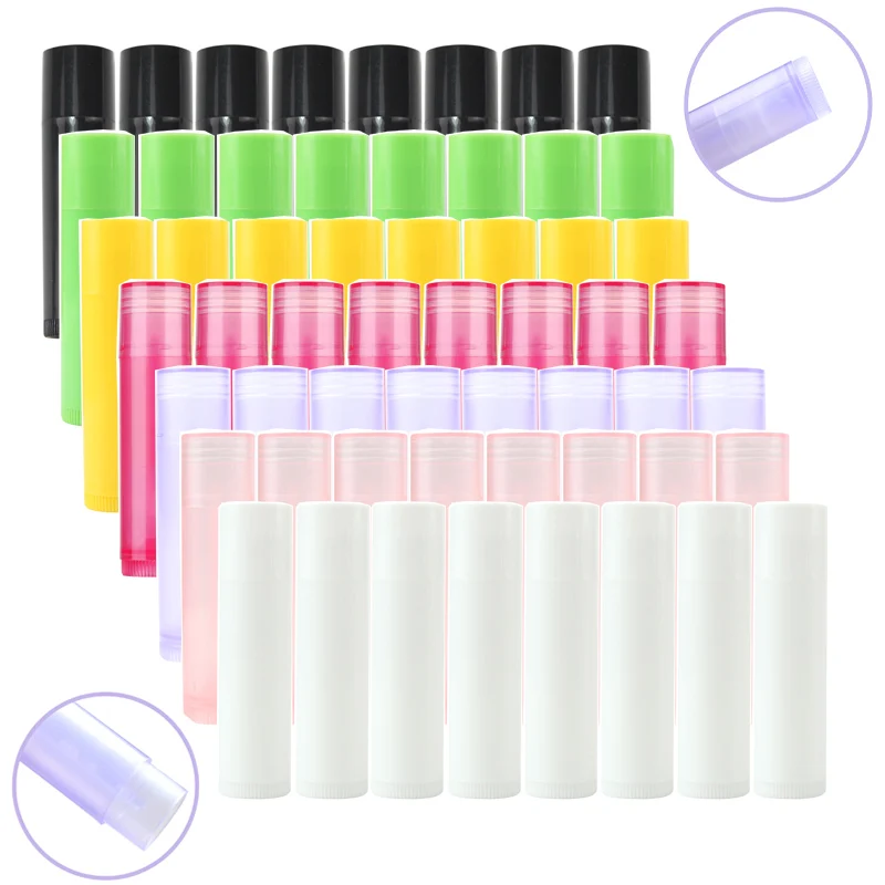 

35pcs 5ml 5g Lip Balm Tube Empty Cosmetic Organizer Lipstick Jars Balm Lip Gloss Tubes Container for Travel Makeup Bottles