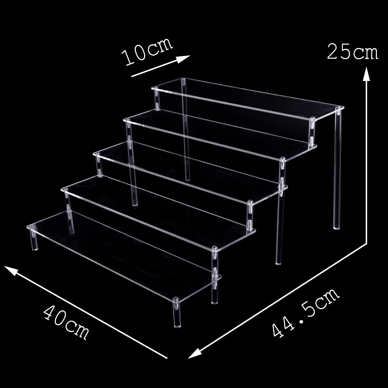 Acrylic Display Stand Ransparent Ladder Shelf Hand-made Figure Toy Animation Car Model Blind Box Perfume Storage Model Stand