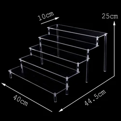 Acrylic Display Stand Ransparent Ladder Shelf Hand-made Figure Toy Animation Car Model Blind Box Perfume Storage Model Stand