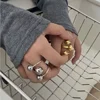 52492-0c0260.jpg Exaggeration Punk Metal Personality Irregular Three-layer Design Ball-Shape Rings for Women Fashion Simple Adjustable Rings GIft