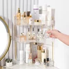 Makeup Storage Shelf Multi-function Bathroom Accessor Large Capacity 3-layer Lipstick Perfume Skincare Corner Rack 1