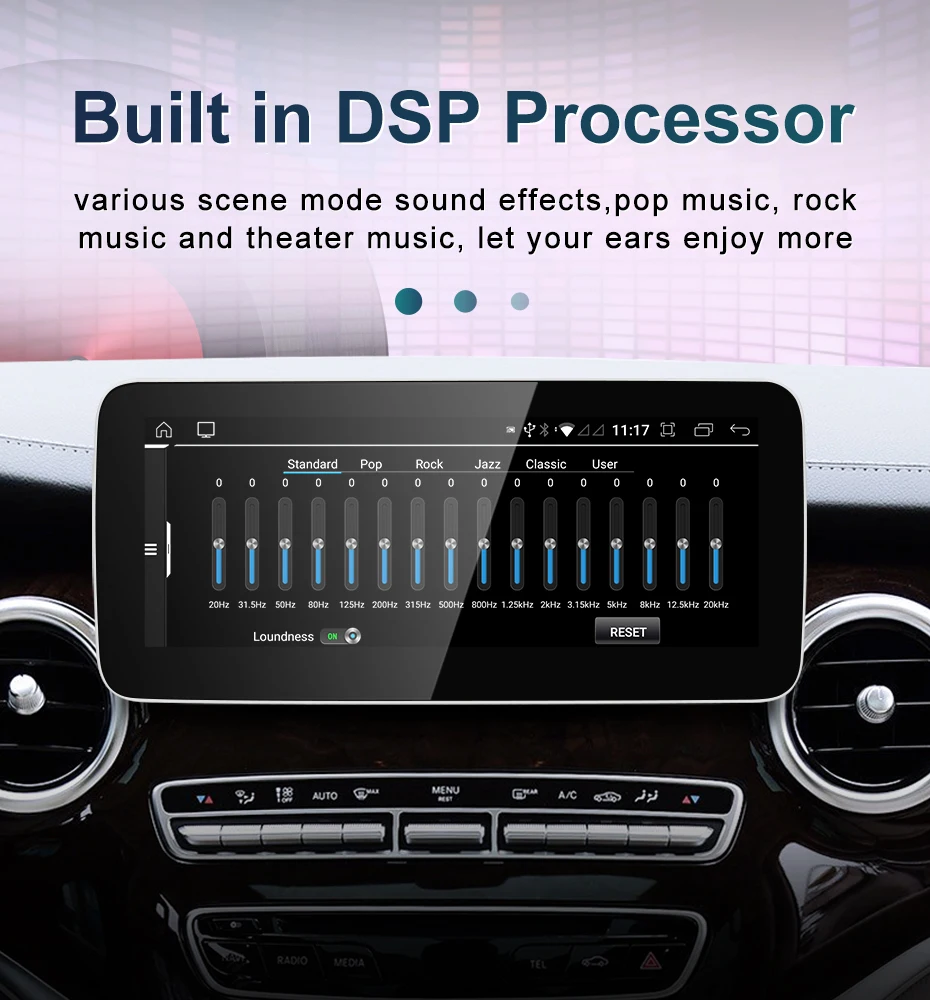 Factory Price Android14 AUTO Carplay For Mercedes Benz V Class W447 V250 Intelli