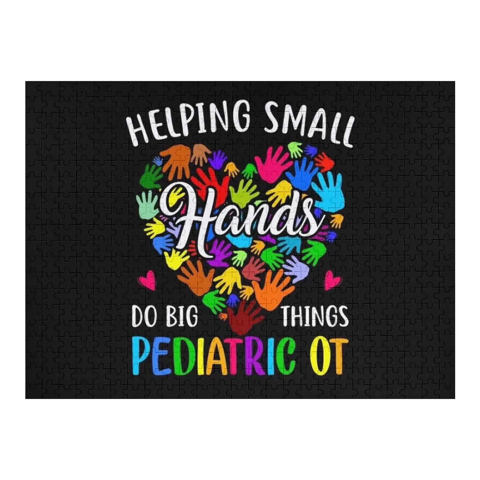 

Cute Helping Small Hands OT Pediatric Occupational Therapy Jigsaw Puzzle Photo Personalized Gifts Wooden Name Iq Puzzle