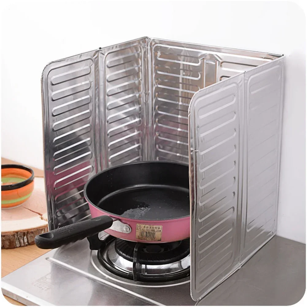 Oil Splatter Guard Aluminum Foil Gas Stove Kitchen Accessories kitchen splatter screen kitchen splash guard