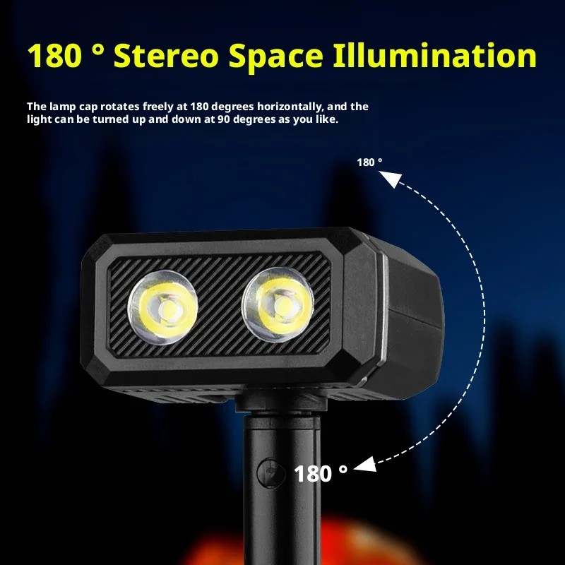 Multi-Functional Rotatable LED Magnetic Work Light for Outdoor Camping & Inspection