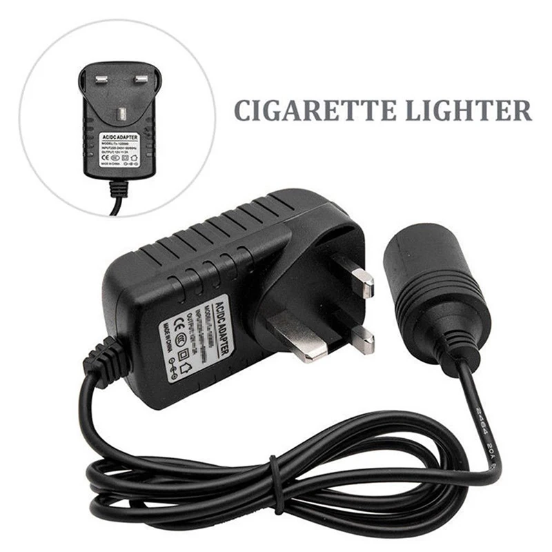 Cigarette Lighter Adapter 1Pc Universal 220V to 12V 50hz Portable Car Cigarette Lighter Socket Adapter Converter Parts US/EU/UK