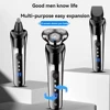 Xiaomi 3-in-1 Men's Electric Shaver Digital Display Strong Power Shaver Fast Clean Hair Removal Shaver Portable 2025 New 5
