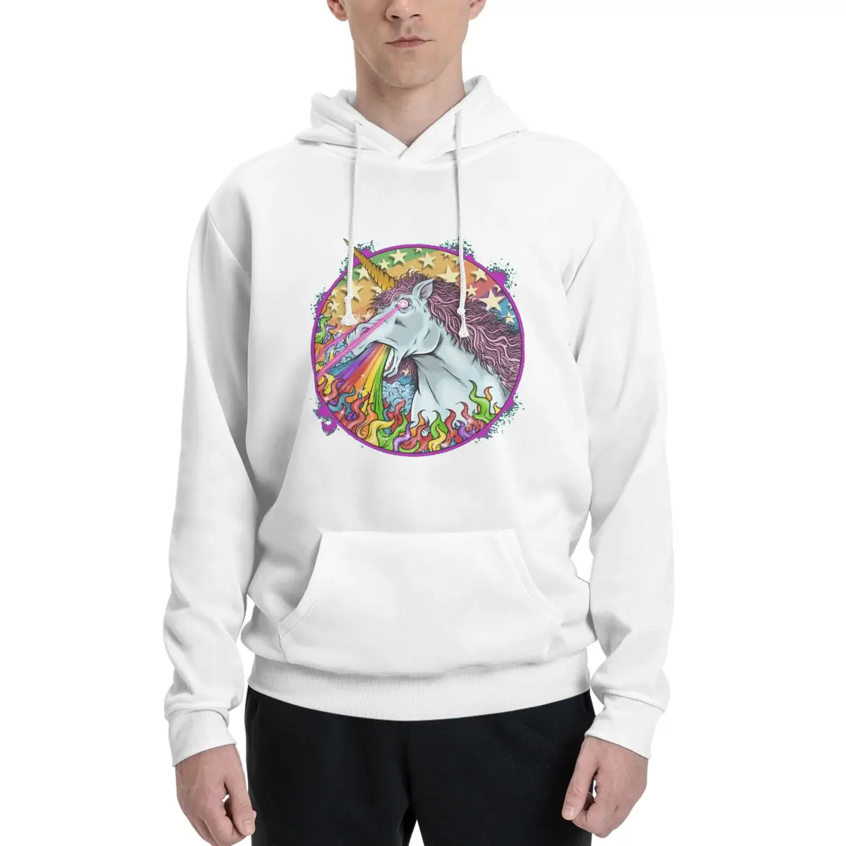 

Top Quality Divertidos De El Unicornio Unicorn Couples Plus Velvet Hooded Sweater High quality Fitness Kawaii With hood pullover
