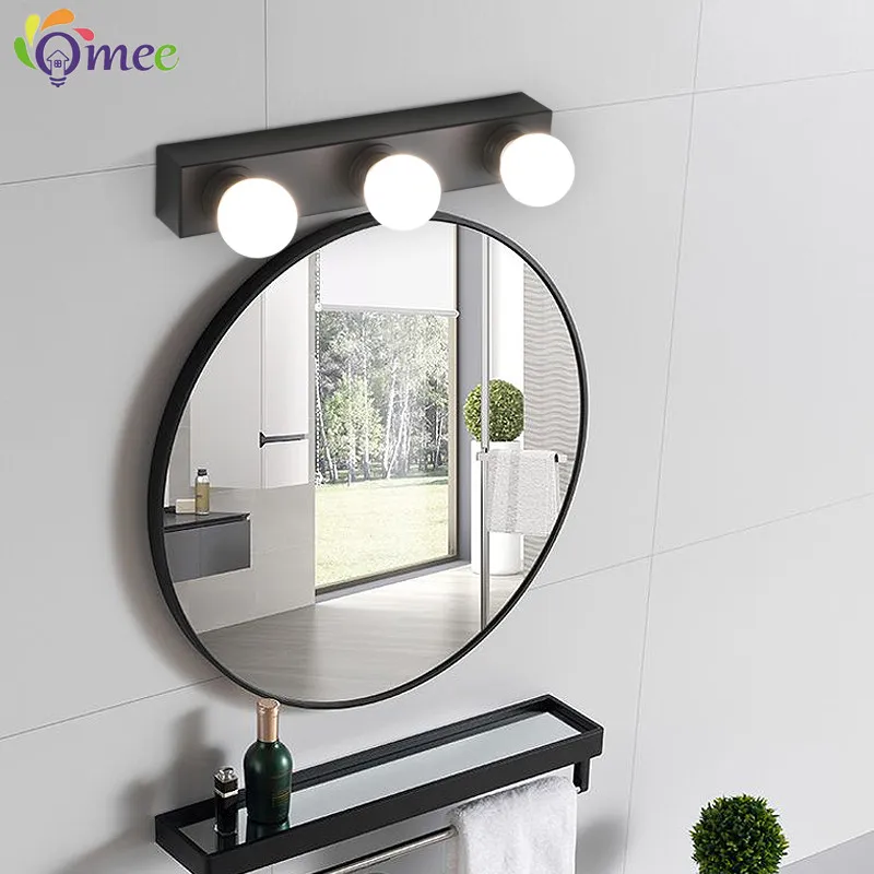OMEE 3/5 Bulbs LED Mirror Light Dimming Vanity Dressing Table Lamp Cabinet Makeup Lights Around Mirror Wall Lamps Bathroom Decor