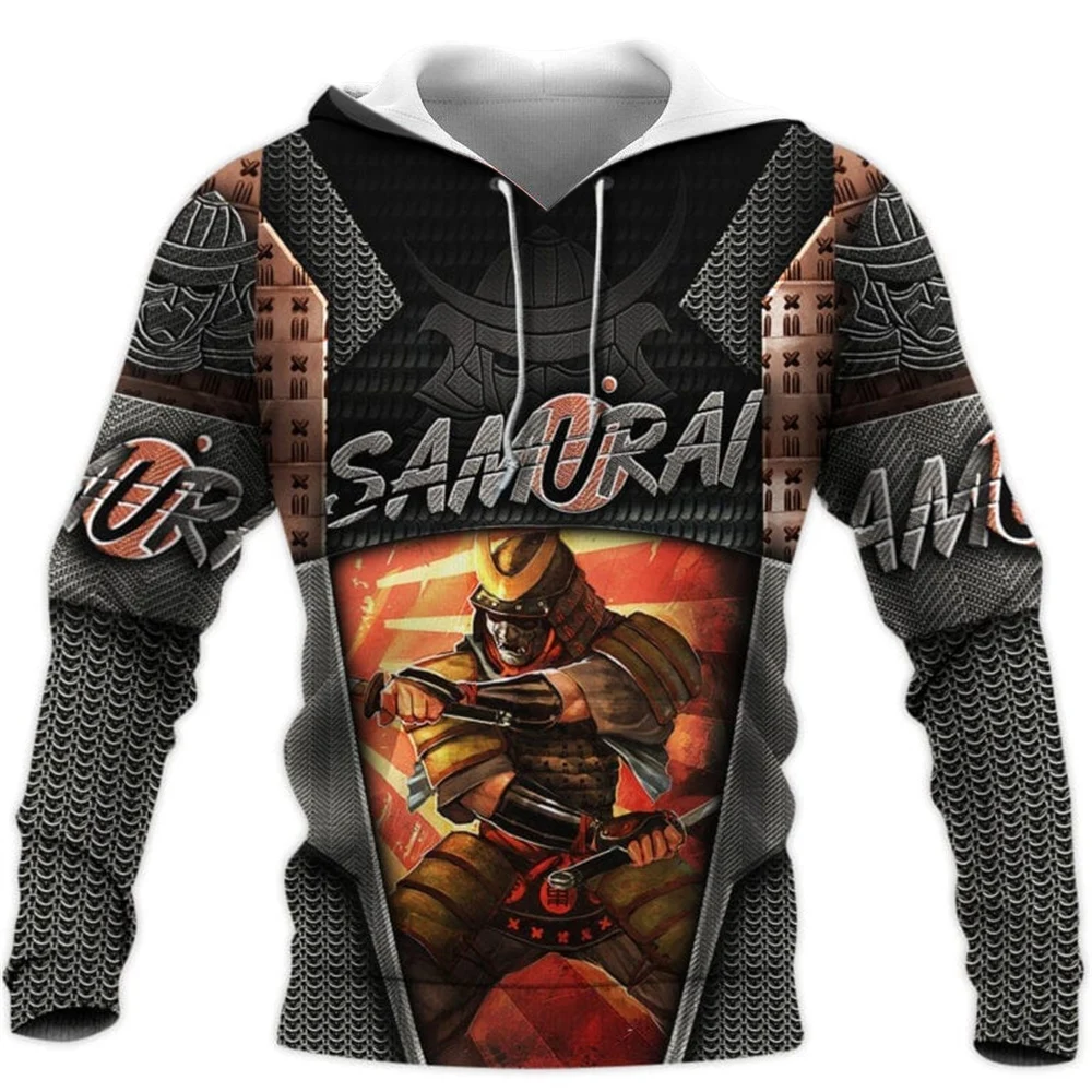 

CLOOCL Men Hoodie Japanese Sakura Samurai 3D Printed Hoodie Women Hooded Sweatshirt Pullovers Zipper Streetwear Harajuku Style
