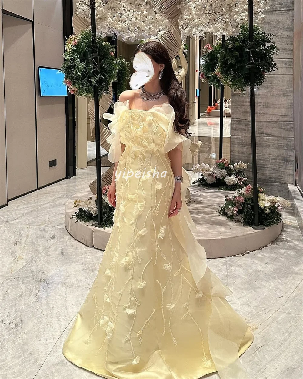 تخصيص جودة عالية مطابقة Charmeuse اليدوية زهرة الط...