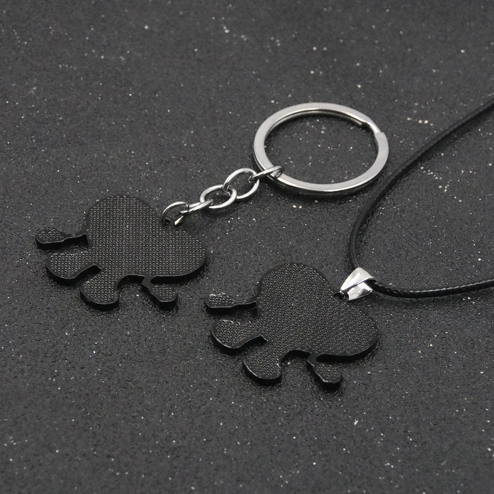 Cute Rabbit Bad Bunny Keychain Fashion Heart Pendant Keyring For Women Men Jewelry Gift - Image 7