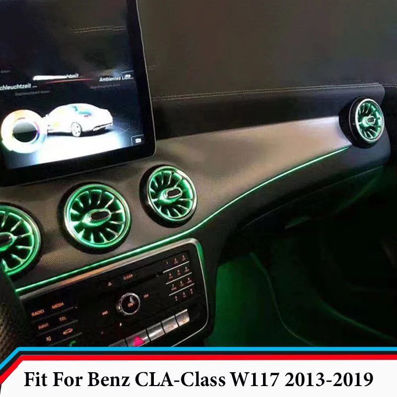 

12 Color Illuminated Front Air Vent Suitable for Mercedes-benz CLA-class W117 2013 2014 2015 2016 2017 2018 2019