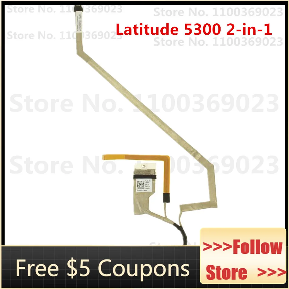 

for Dell OEM Latitude 5300 2-in-1 13.3" Touchscreen FHD Ribbon LCD Video Cable for HD Camera - H1F6C