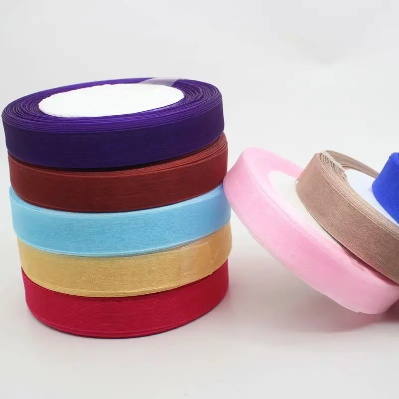 투명 장 실크 리본 손뜨개 모자 액세서리 DIY 바느질 재료 도구 및 완제품 보빈실