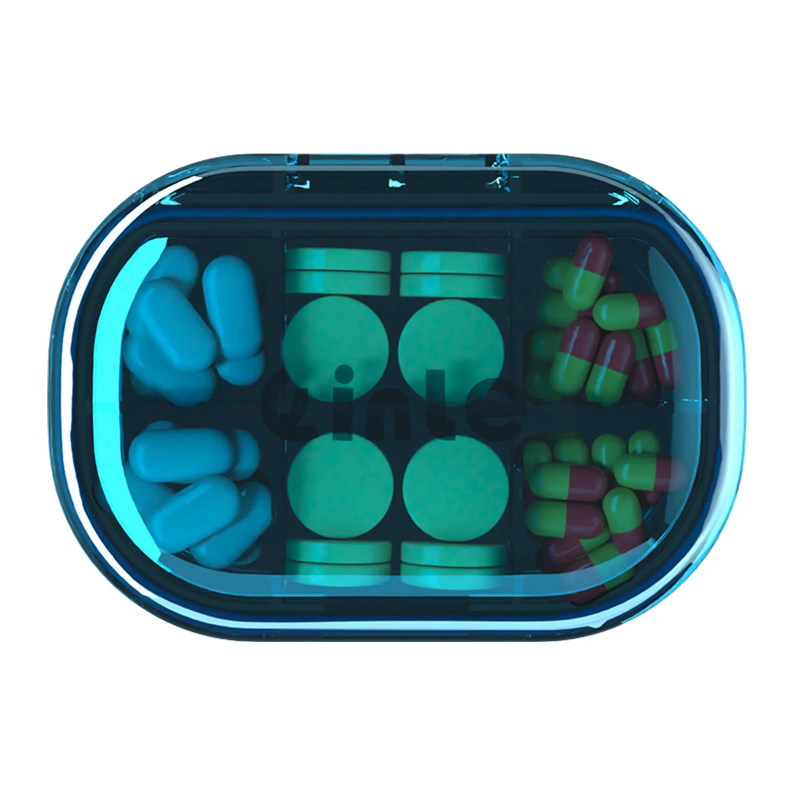 Compartments Pill Dispenser Easy Fill Holder For Pills Fish Oils Supplements Medication |