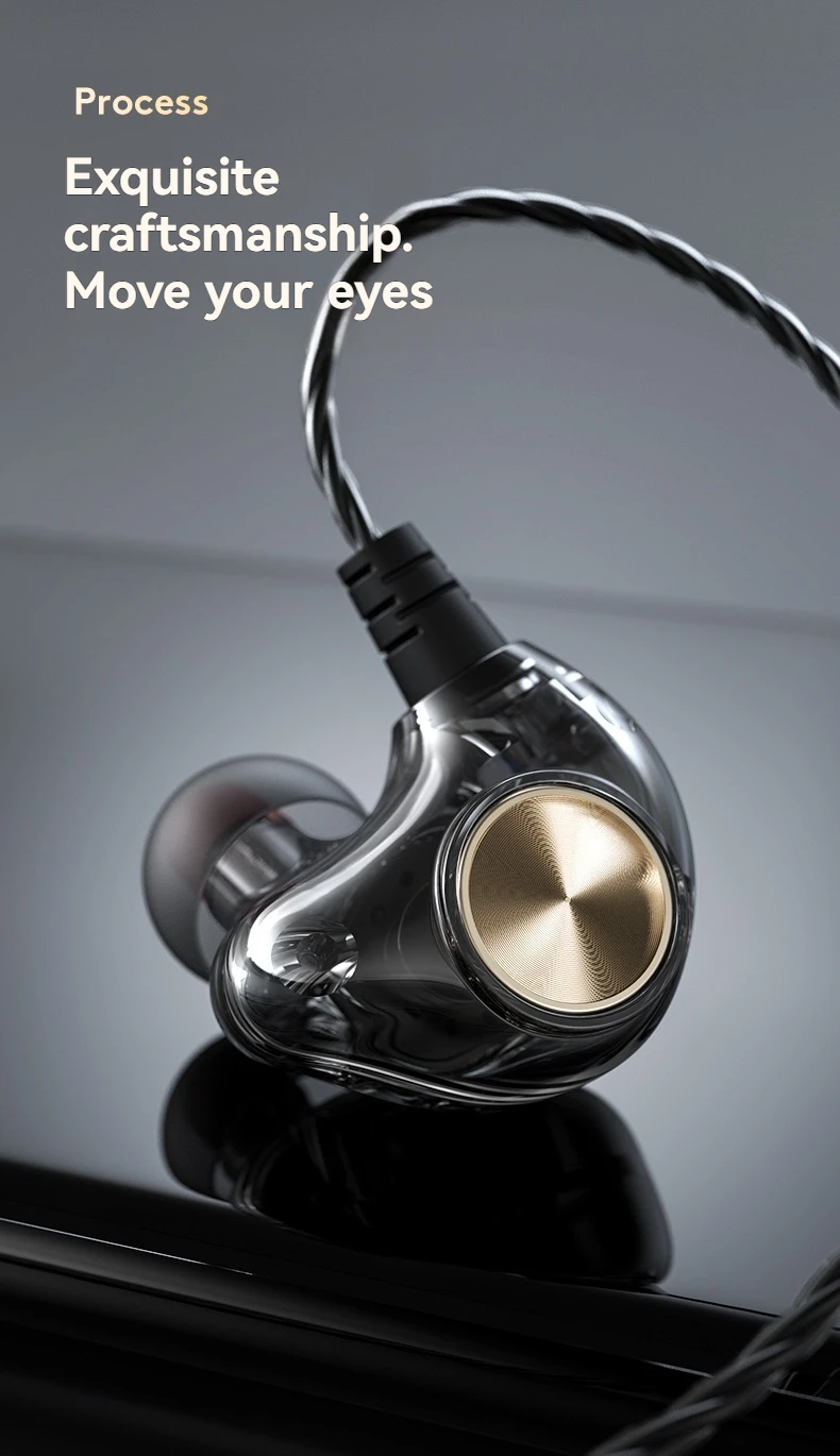 K1 Wired Monitoring System - HiFi Audio Earphones with Enhanced Bass Response for Stage/Mobile/PC S35c648d9200542d88514edf032a61700d