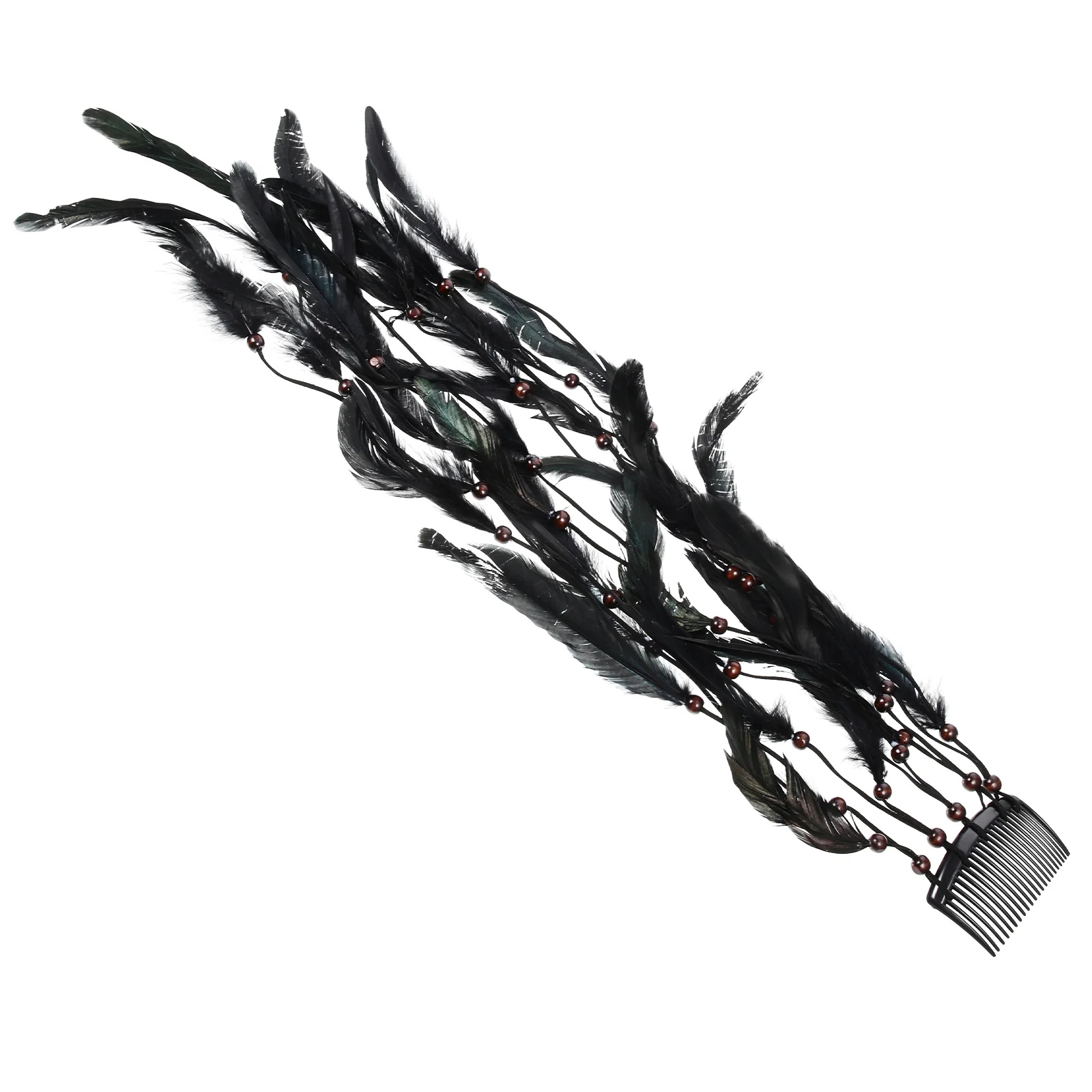 

Feather Hair Accessories Delicate Plume Headbands Elegant for Women Party Decorative Tassel Headdress Stylish Costume Decorate