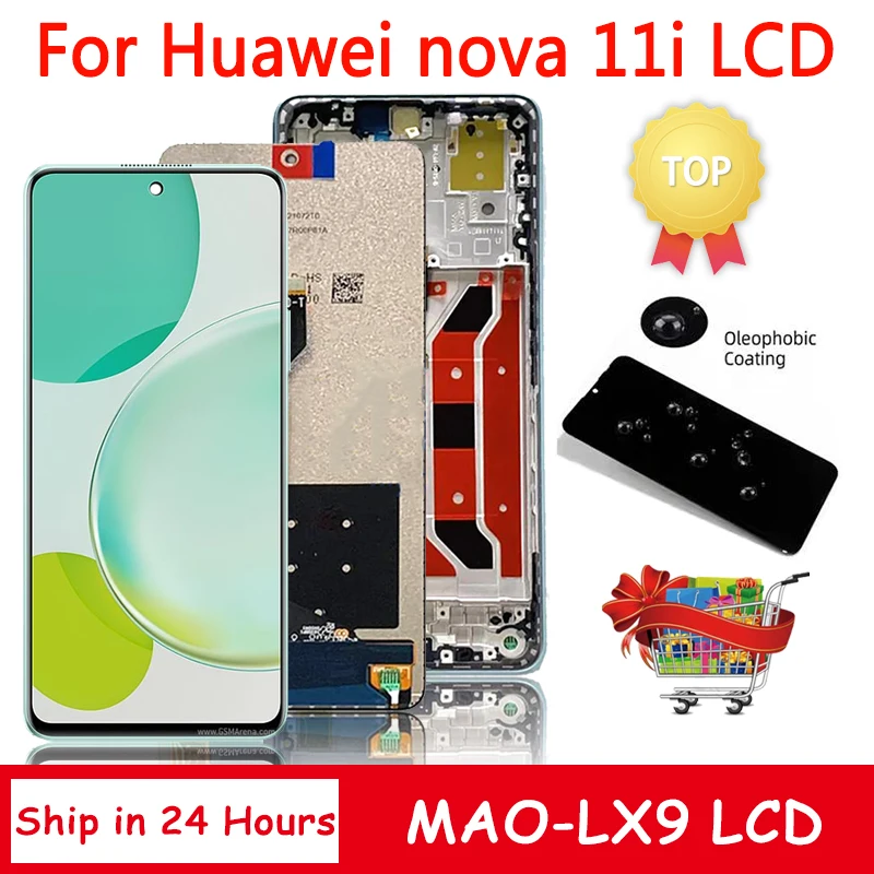 Дисплей 6,8 'для Huawei nova 11i nova11i, ЖК-дисплей с сенсорным экраном и дигитайзером для Huawei Nova 11i Nova11i