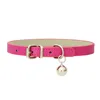 Adjustable PU Leather Cat Collar - Durable, Stylish Pet Collar with Metal Buckle, Soft Padded Design for Small Dogs and cats  - 3