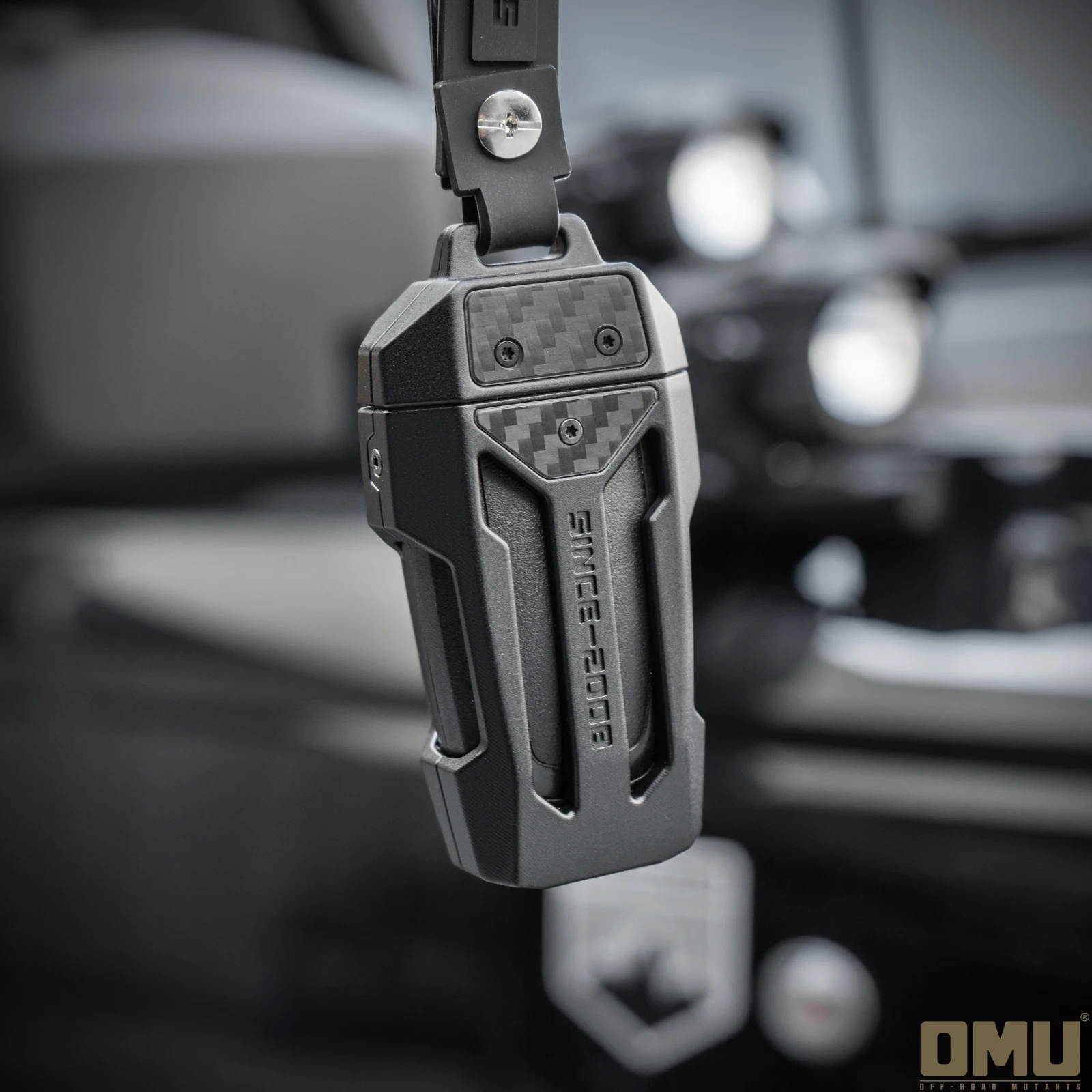 포드 브롱코 랩터 엣지 퓨전 익스플로러 F-150 스마트 키 3/4 버튼용 OMU 4x4 알루미늄 키 폴딩 커버 키 케이스 쉘 보호대