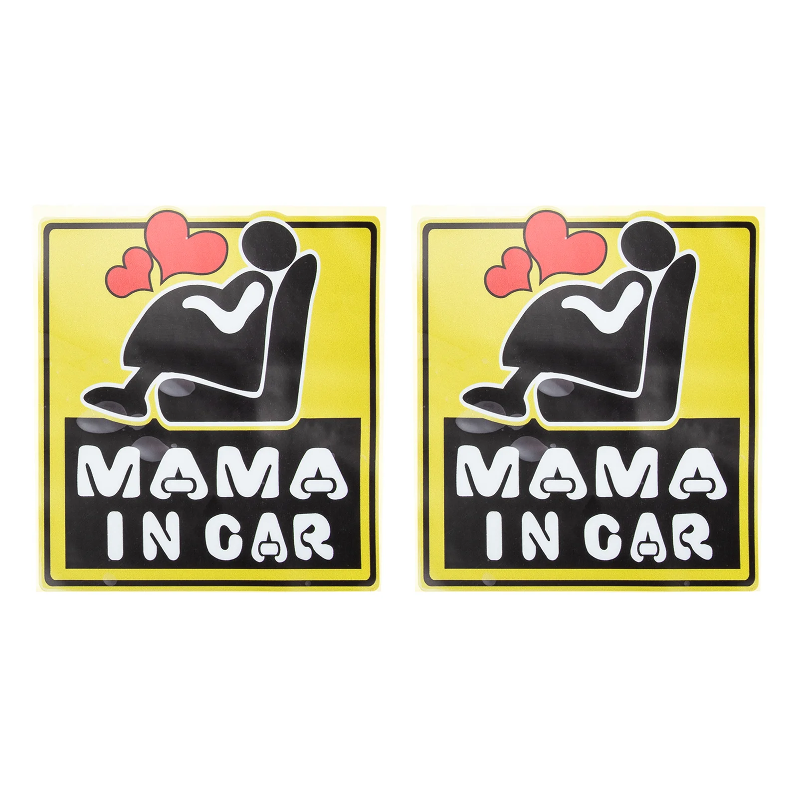 

2 Sheets Car Sticker Christian Bumper Stickers for Cars Decals Mama in Applique Decor Window Pvc Safety Signs Body Vinyl