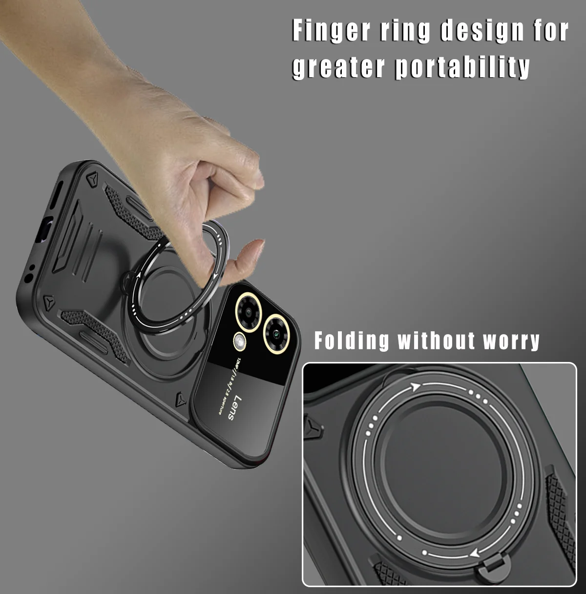 MagSafe Magnetic Stand Military Grade Shockproof Armor Phone Case