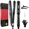 Women Flat Iron Salon Anti-scalding Hair Straightener Steam Ceramic Heating 2 in 1 Hair Curler ElectricHair Styler Tools 6