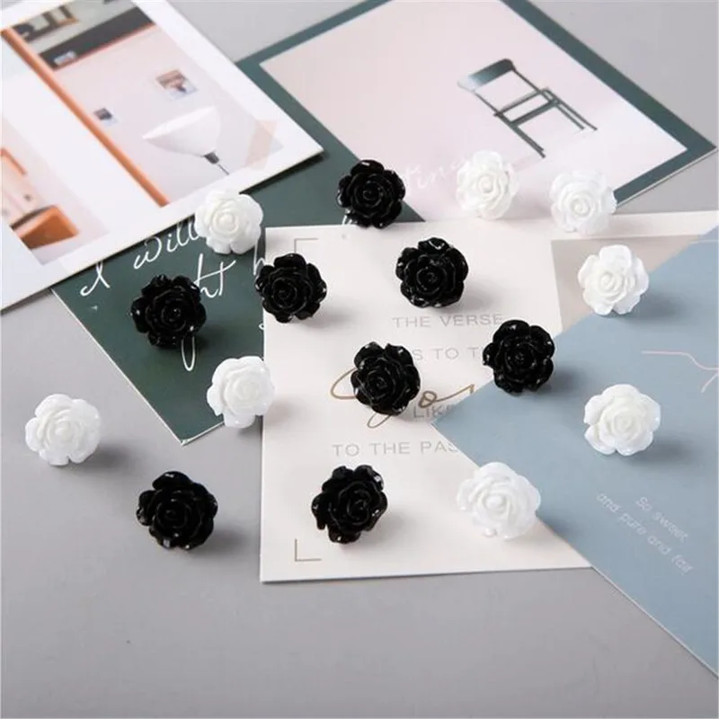 

16 шт. декоративная булавка-цветок с эффектом пуш-ап, пробковая доска, пресс для ногтей, фото, настенная живопись, безопасность для рисования