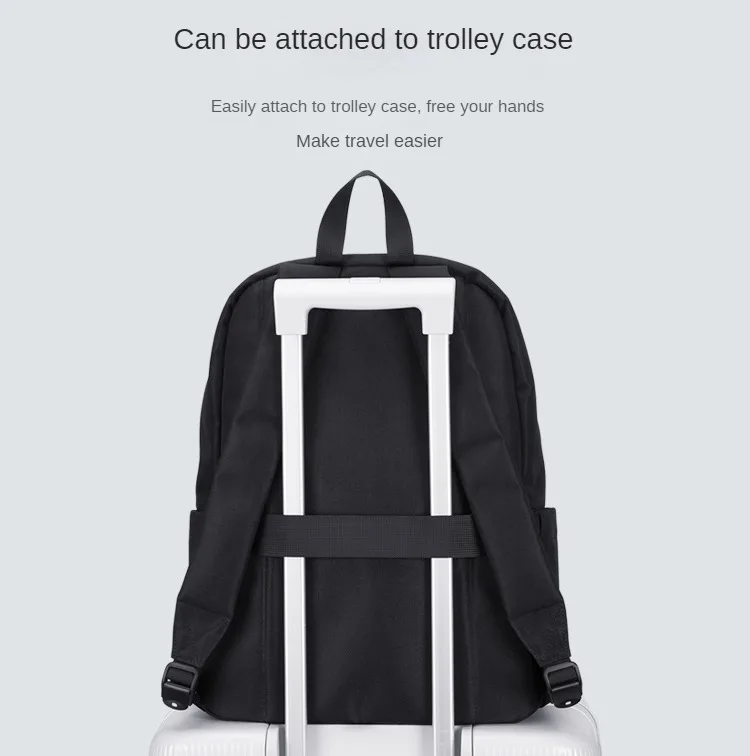 VNINE backpack for men 2024 new casual canvas travel computer backpack for women simple and lightweight student backpack