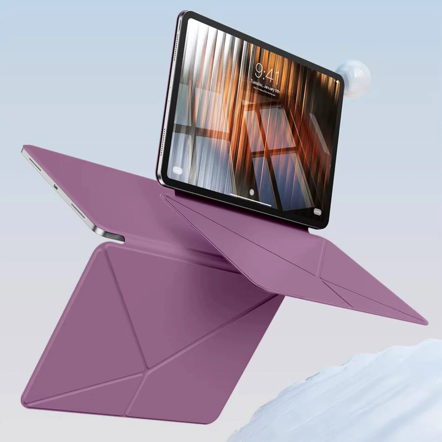 Versatile Magnetic Foldable Tablet Stand Cover