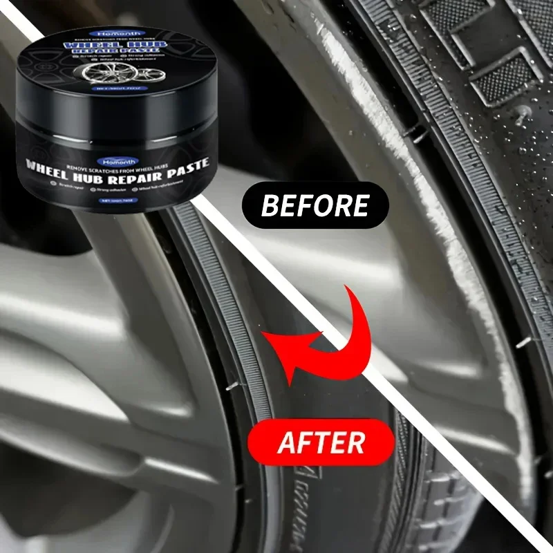 Car Wheel Rim Scratch Refurbishment Paste Tire Rim Scratch Paint Repair Black And White Silver Aluminum Alloy Rim/988v*
